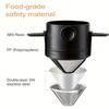 Coffee Filter Cup Portable Reusable Pour Over Coffee Maker Filter Mini Collapsible Paperless Coffee Dripper For Travel Camping