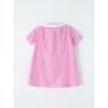 Children'S College-Style Fashionable Plaid Short-Sleeve Woven Cotton Summer Dress