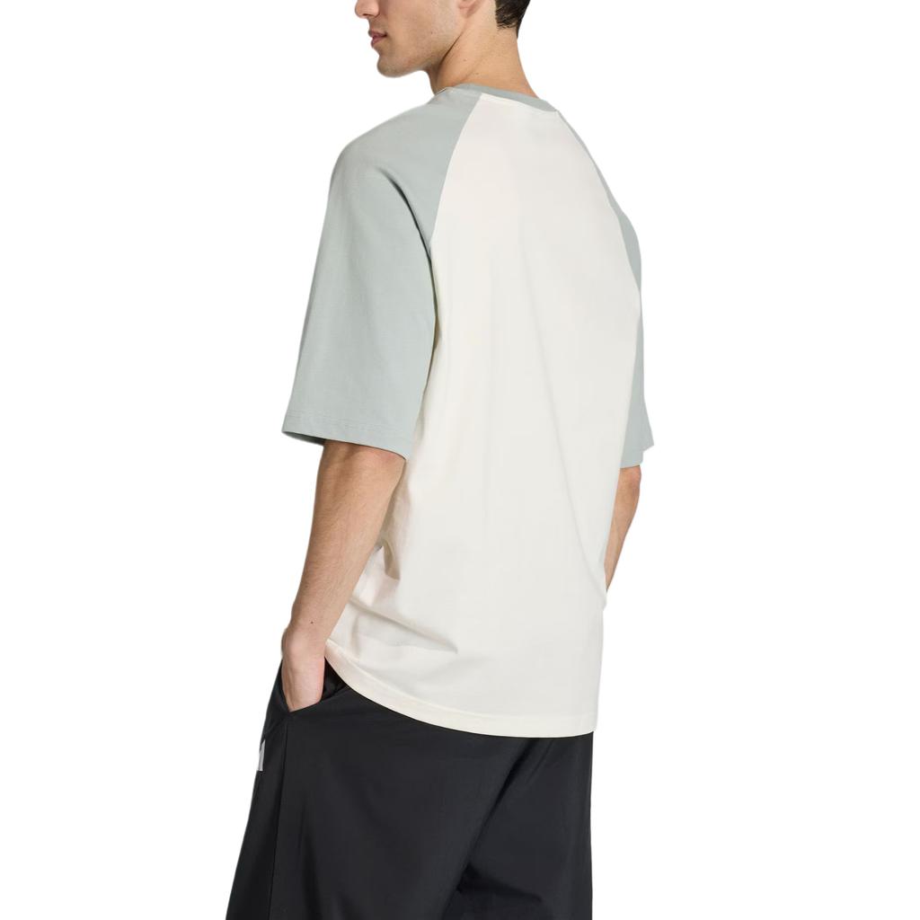 Adidas Panda Chill Patch Color Block Raglan Sleeve Soft T-Shirt Men tops KB4856