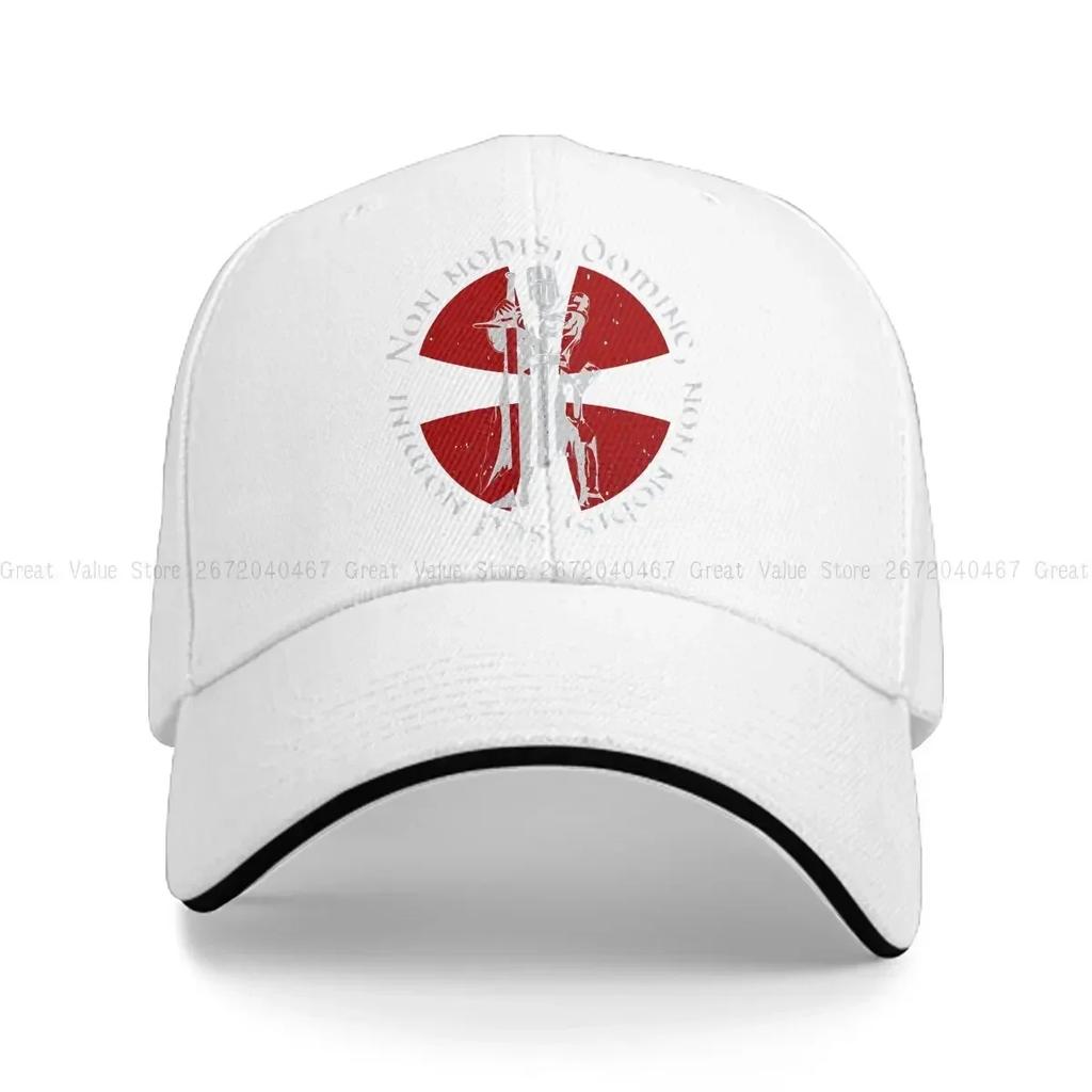 Washed Men's Baseball Cap Templar Cross Trucker Snapback Caps Dad Hat Knights Templar Golf Hats