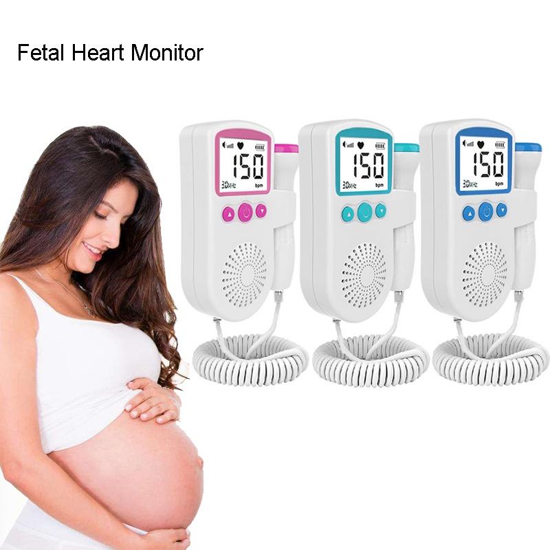 Doppler Ultrasound Fetal Heart Rate Monitor Handheld Fetal Stethoscope Movement