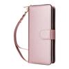 For Samsung Galaxy S25 FE Case 9 Card Slots Zipper Pocket PU Leather Phone Cover with Wrist Strap