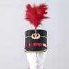 Halloween Drum Majors Hat with Feather European Style Vintage Honor Guard Hat