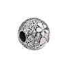 Poetic Flower Bloom Enamel Charm Women Charm Pink 792084CZ