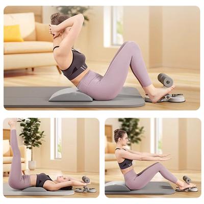 Sit Up Assistant Device Adjustable Floor Sit Up Bar with Strong Suction Cups Workout Equipment for Women and Man
