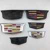 For Cadillac XT6 2Pcs ABS Car Front Logo Emblem Styling Cover Rear Trunk Badge Emblems Sticker Exterior Accessories