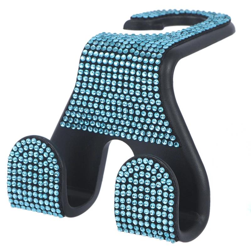 

Bling Car Seat Hook Clip, Headrest Hook, Rhinestone Diamond Decoration Holder Auto Hangers for Purse Bag Storage Accessories