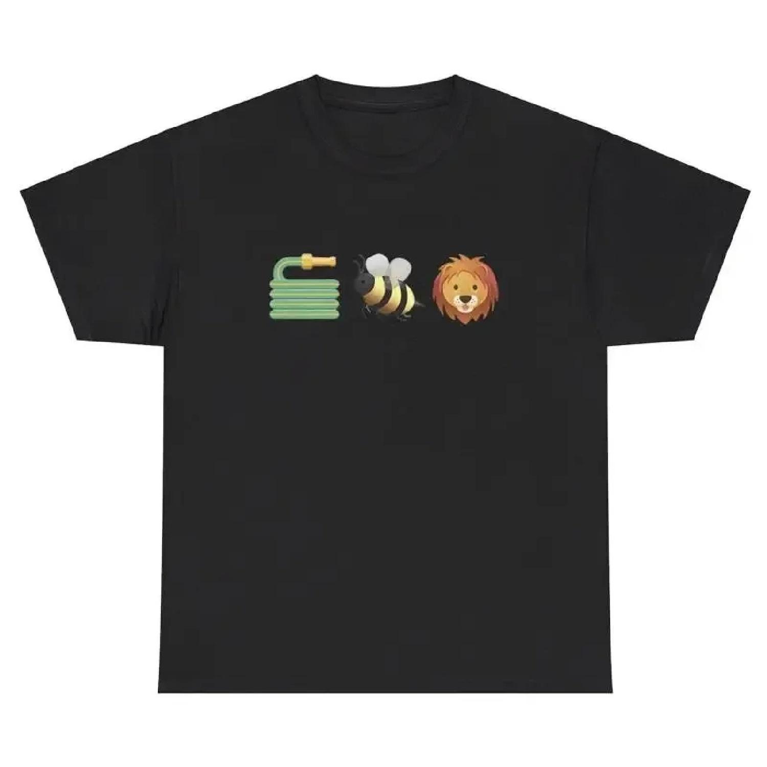 Hose Bee Lion TShirt Funny Hoes Be Lying Pun Silly Inappropriate Gen Z Humor Tee S