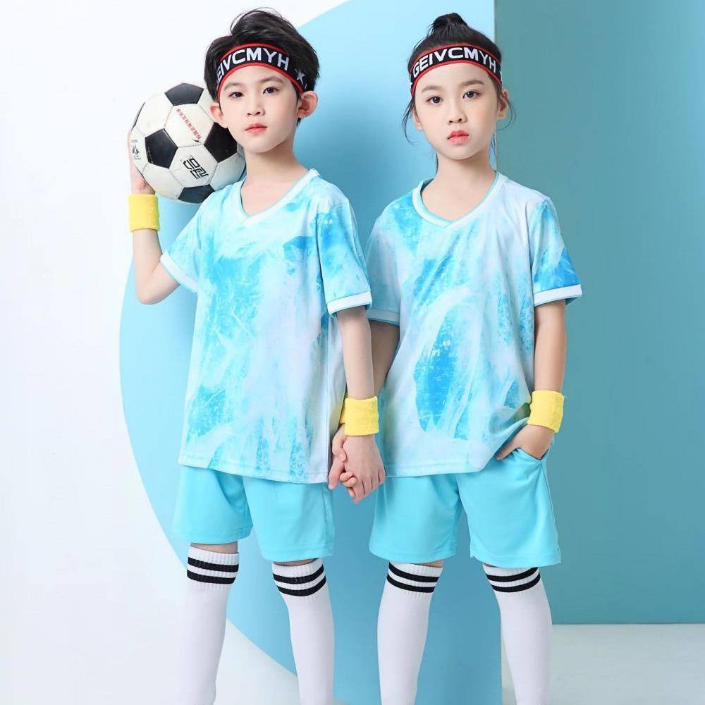 Football Suit Men'S And Women'S College Students Short-Sleeved Sports Adult Children'S Quick-Drying Training Suit Competition Jersey Summer 701