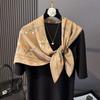 Fashion Printed Square Scarf Women Neck Shawl For Daily Wear