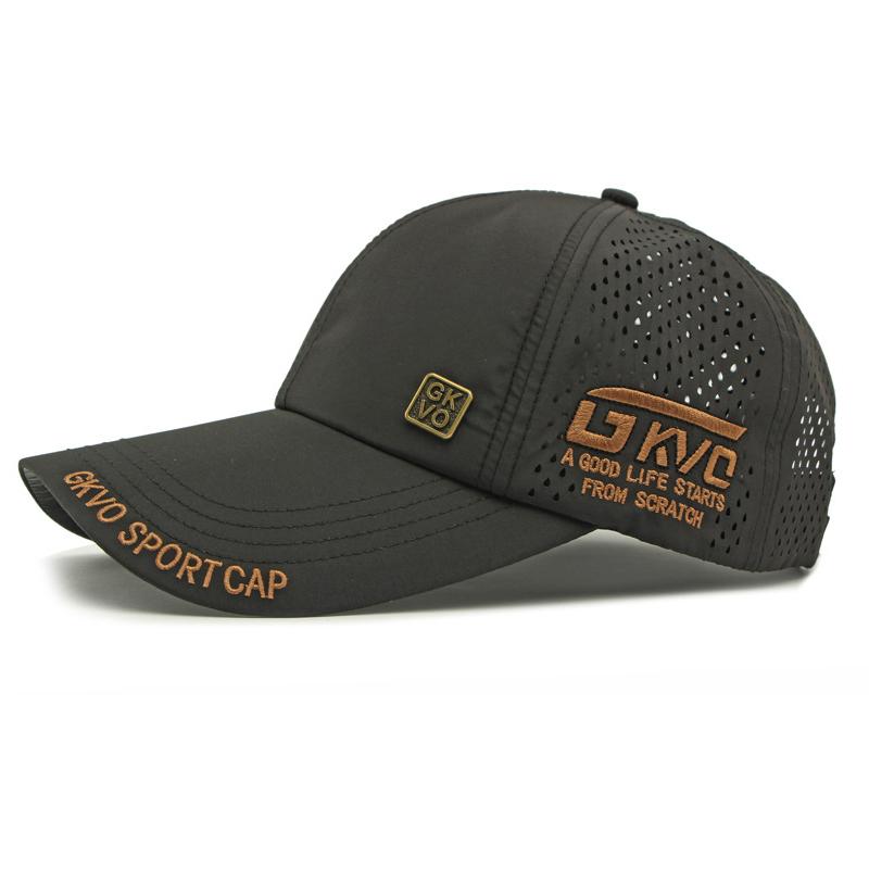 Men's Outdoor Sunscreen Sun Hat Mesh Embroidered Baseball Cap
