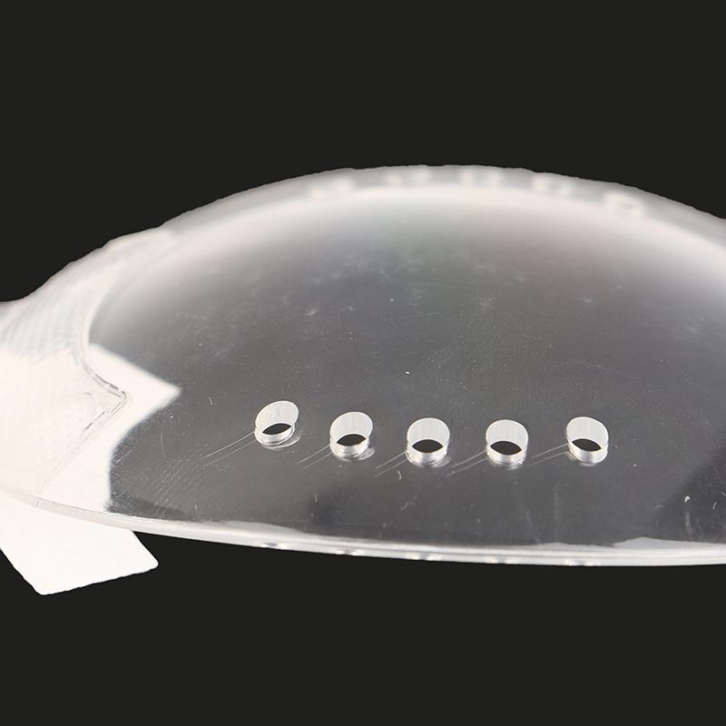 Samolepicí průhledný plastový oční štít pro péči o oči s 10 otvory, potřebný po oční operaci, ochrana očí proti nárazu