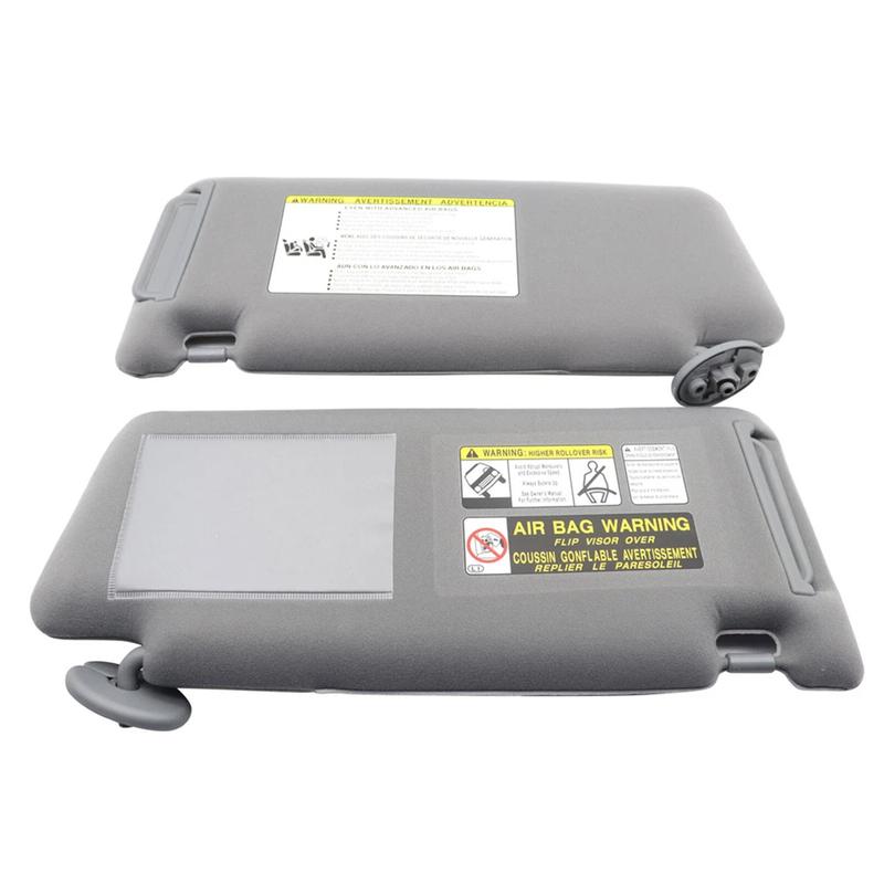 Artudatech Gray Sun Visor Left & Right 74320-04181-B1 74310-04181-B1 For Nissan Altima 2013-2018