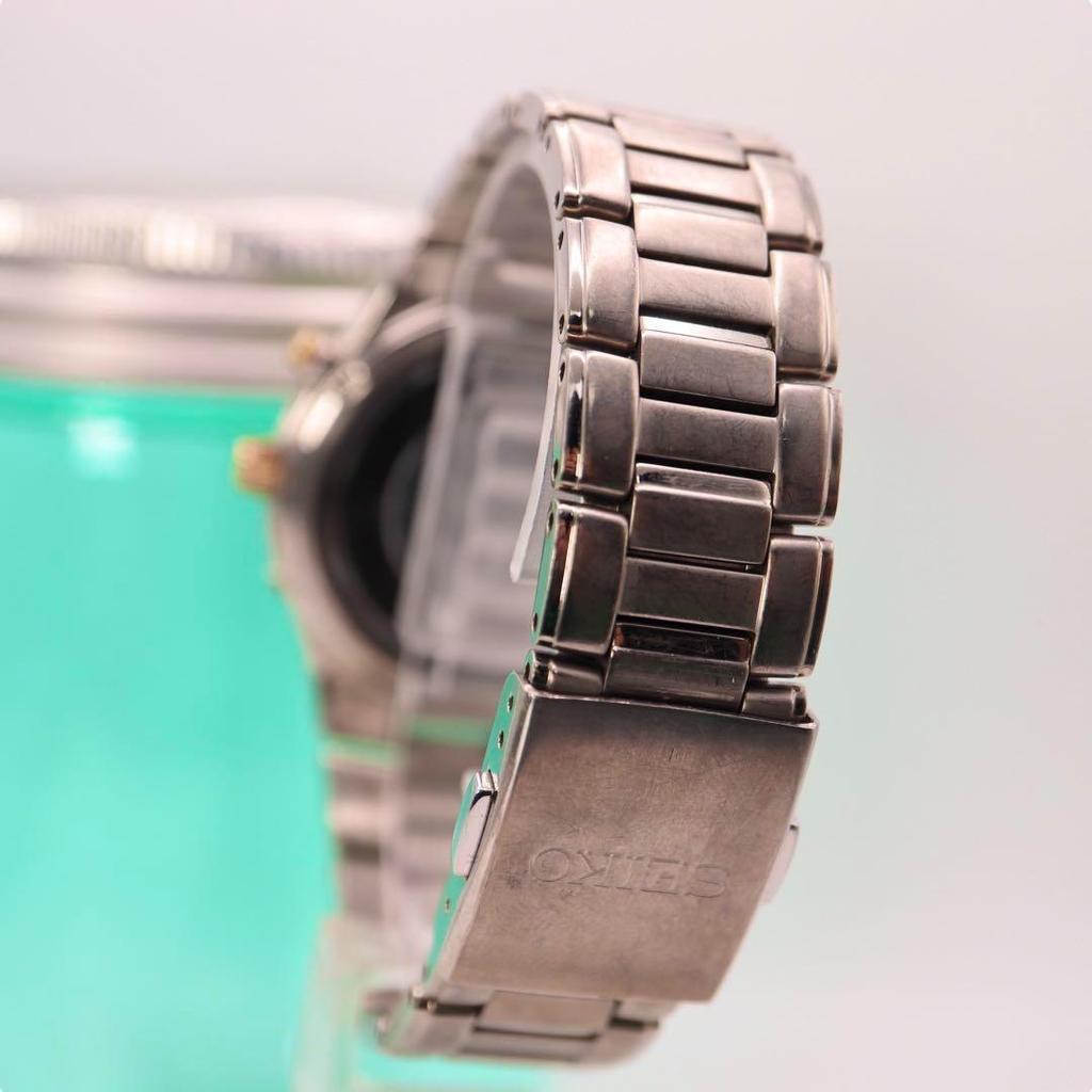 [USED] SEIKO Date Round Solar Women's Watch 1234