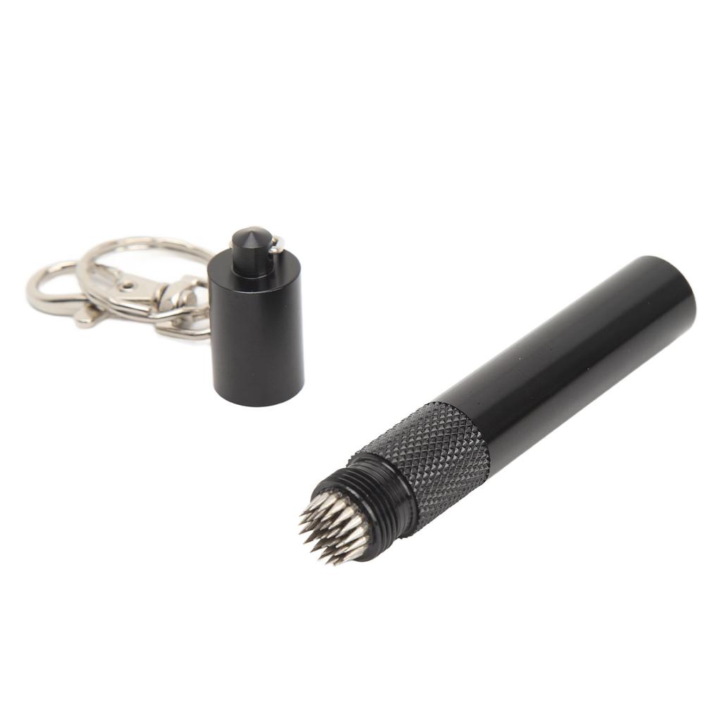 Cue Tip Pricker Tool with Key Chain 6063 Aluminum Prick Storage 2 In 1 Prevent Slip Billiard Cue Tip Pick