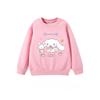 2025 MINISO Kinderbekleidung Niedliche Cinnamoroll Hoodies Cartoon Anime Peripherie Jungen und Mädchen Rundhals-Pullover für Frühling und Herbst