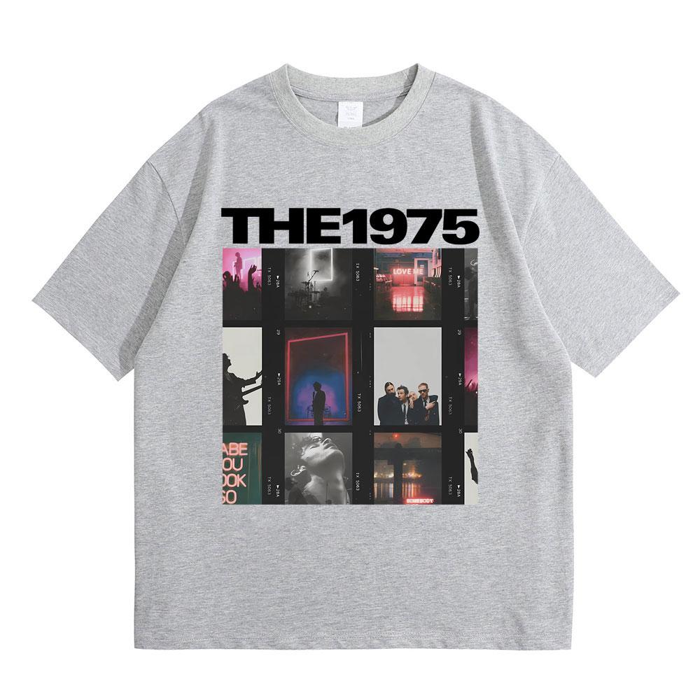 Britská indie alternativní rocková kapela The 1975 Grafické tričko Pánské Vintage Gotická trička Pánské Dámské Ležérní Oversized Tričko Topy