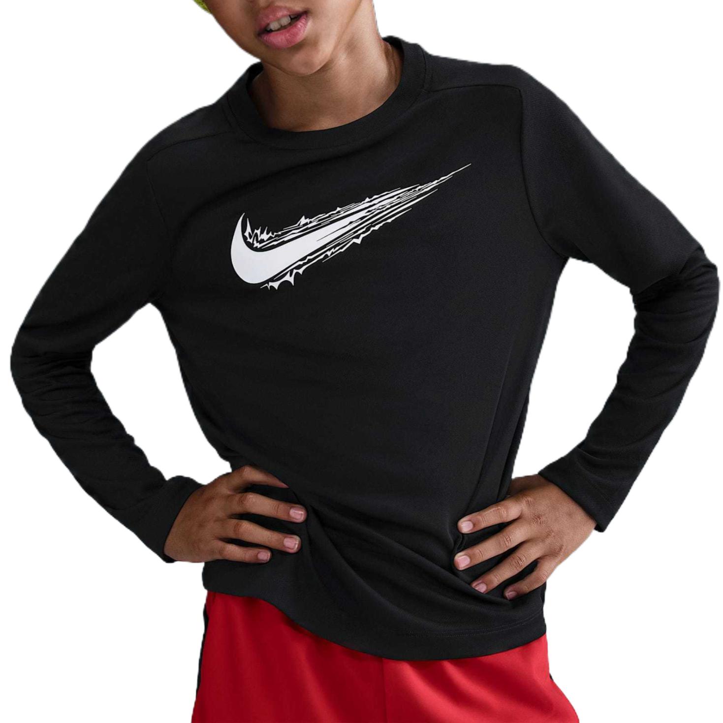 Nike Kids  Sports Tops Crew Neck HV0662-010 L