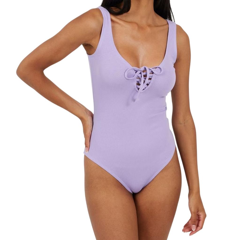 BRAVE SOUL Womens/Ladies Lace Up Bodysuit