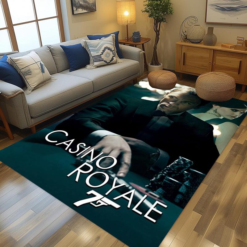 Iconic Gun Logo Design Carpet Doormat Printing Room Protective Pad Dormitory Decoration