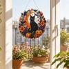 Halloween Maan Hangend Decoratiepakket - Dubbelzijdig met Facetgeslepen Strasssteentjes voor Raamdecoratie, Doe-het-zelf Pakket
