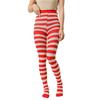 Damen Weihnachten Halloween Gestreifte Strumpfhosen Hoher Bund Vollständig Lange Strumpfhosen Leggings Strümpfe Cosplay Kostüm Zubehör