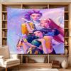 Dance Party Stars Decorative Wall-Hanging Tapestry, Home Ornament for Living Room,Dorm and Fan Parties,Multi-style,celebrities,cartoons,music,sports s