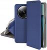 Case for Xiaomi Redmi A3 4G SMART MAGNET BOOK CASE NAVY BLUE + Glass