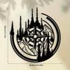 Metal Compass Wall Art Large Laser Cut Navigation Decor for Indoor Outdoor Living Room Office Patio Housewarming Wedding Gift