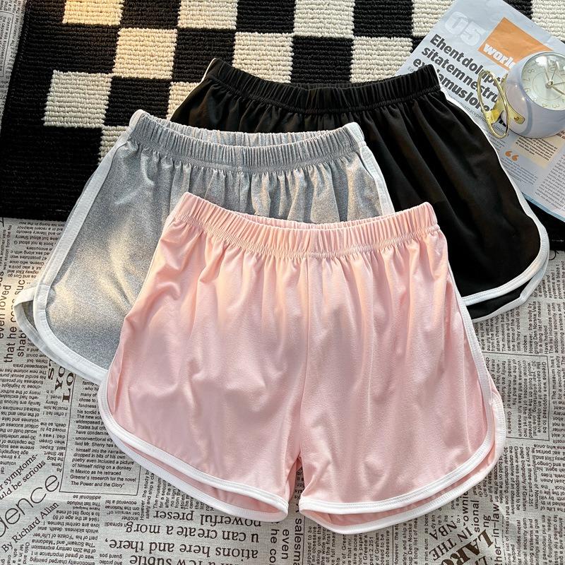 Sport Shorts Frauen Sommer Damen Außerhalb Tragen Weiß Hause Casual Hohe Taille Lose