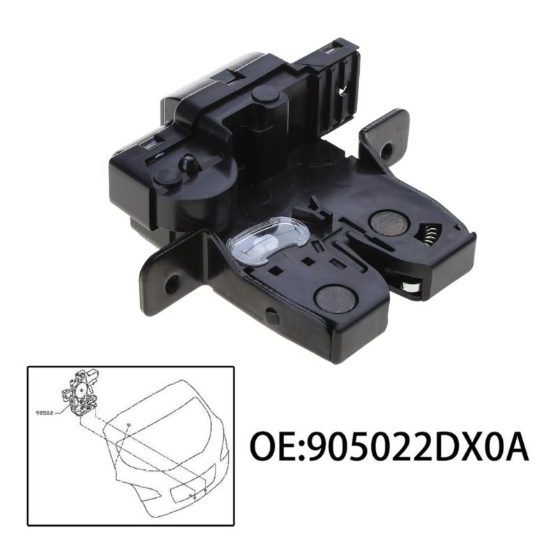 Conjunto de trava para porta traseira traseira, atuador de bloqueio de porta-malas para micra mk3 qashqai j10 substitui 905022dx0a 90502-2dx0a