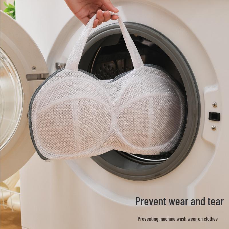 Women's Portable Thickened Mesh Lingerie Bag for Laundry