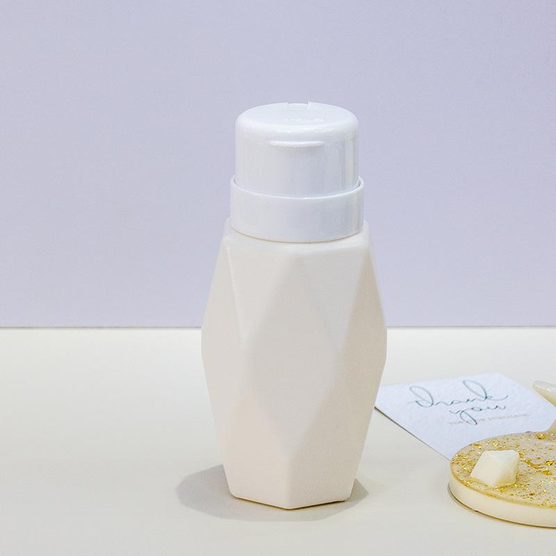 

Nail Polish Press Bottle Cleaning Water Remover Rotating Lock Press Bottle Reusable Empty Bottle Portable Cleaner Manicure Salon белый