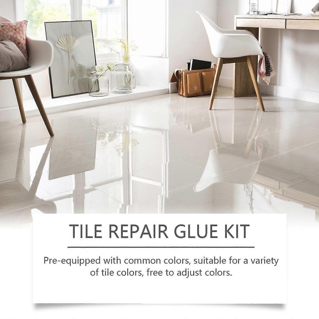 Tile Repair Glue Set, Tile Bath Shower Repair Scratches Crack Repair Waterproof And Leak Proof