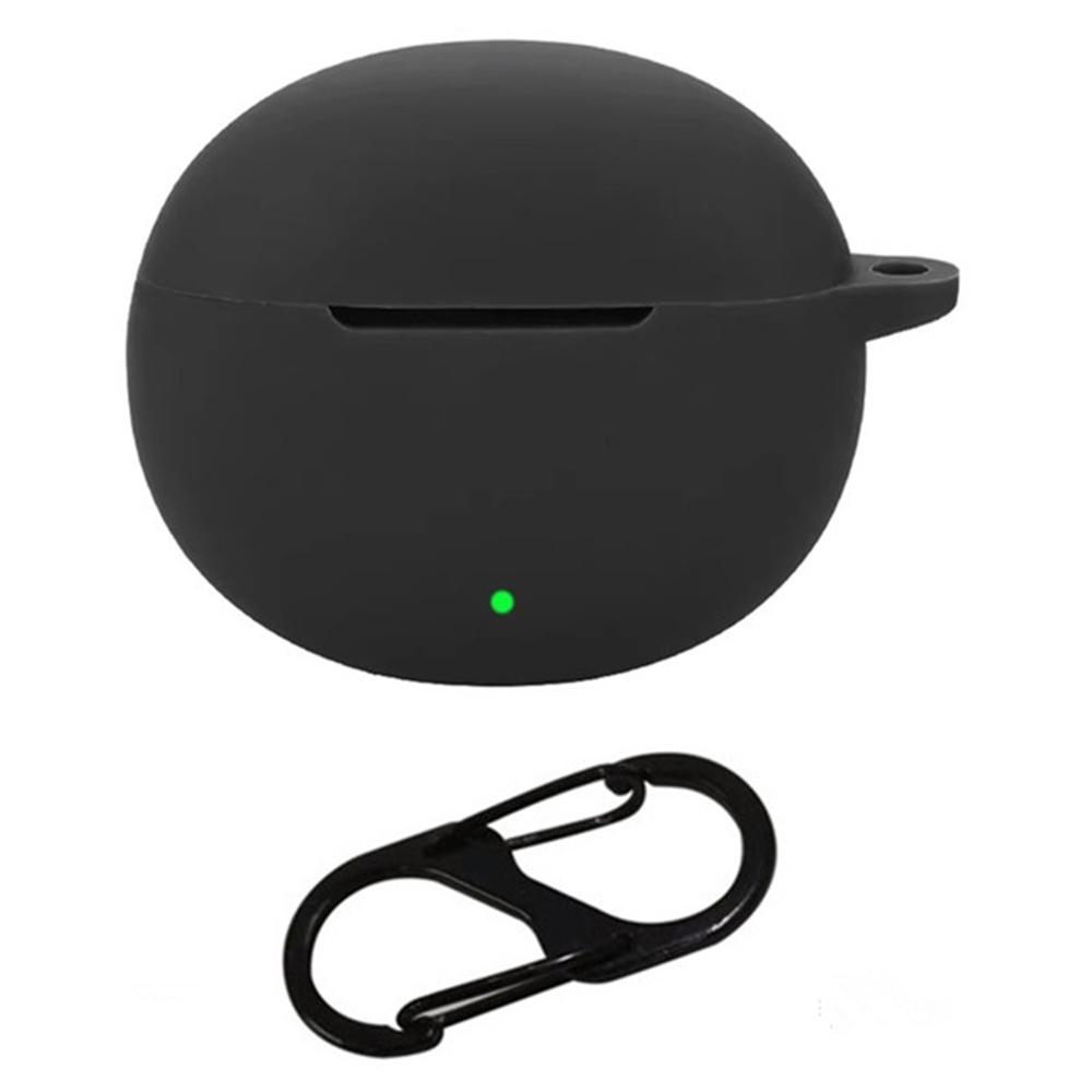 

Силиконовый чехол для Realme Buds T01 с защитной пряжкой от потери, защитный чехол для Bluetooth-совместимых наушников Black