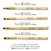 iro gel Nail Tools NAILTOWN Gel Brush Set with Caps Oval Flat Gel Brushes for Resin and Care Nylon Brushes (Iro Gel) 4-Piece - Self-Nail - Flat