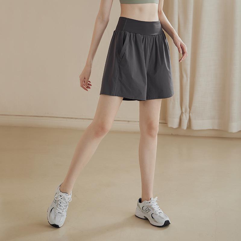 Women's Quick-Dry High-Waist Sports Shorts with Lining - Summer Thin Style for Running, Fitness, and Yoga
