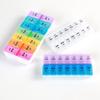 Hot Portable Weekly Pill Organizer Case Box Storage Container 7 Day 2 Times A Day 14 Grids for Travel Vitamin Medicine Fish Oils