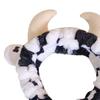 Autumn Winter Women Cow Headband Spa Makeup Adjustable Elastic Head Band Washing Face Spa Makeup Hair Band