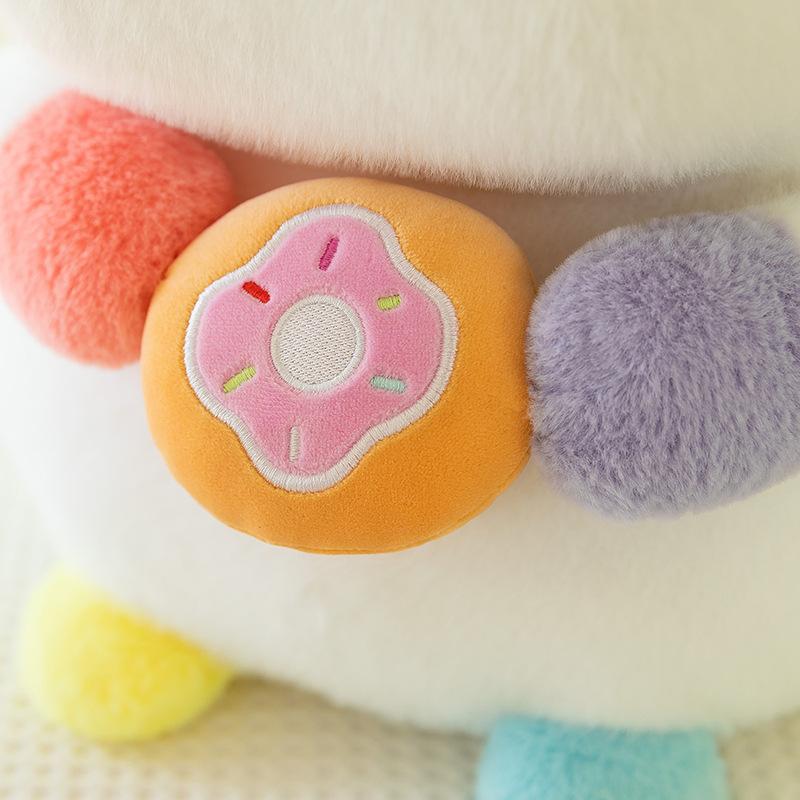 Cute Donut Unicorn Doll Cute Rainbow Pony Plush Toy Children's Doll Birthday Gift