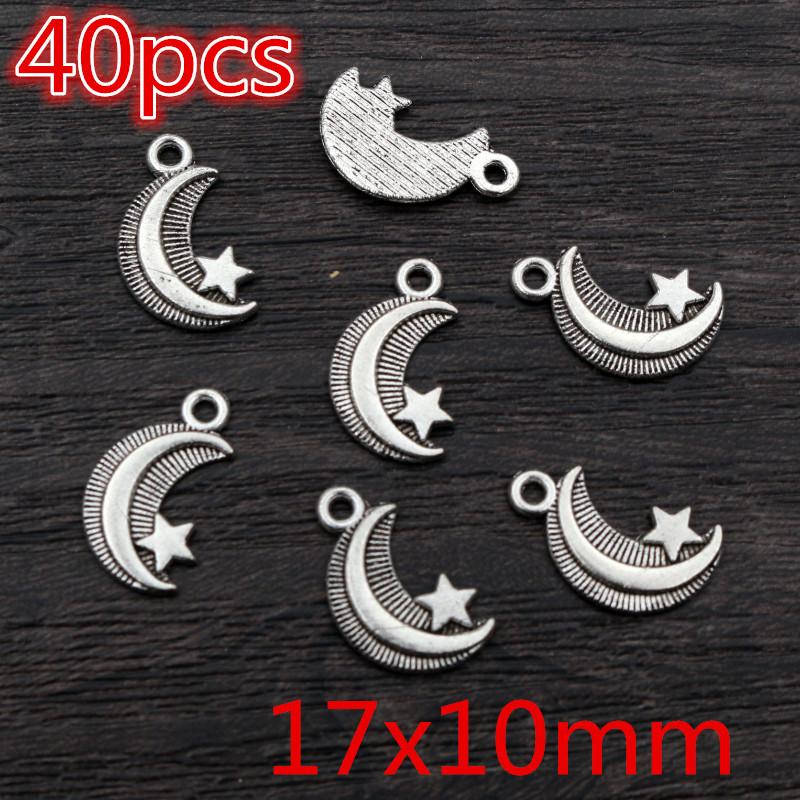 Nouvelle Mode Multi-styles Argent Ancien Plaqué Lunes Charms Alliage Métallique Pendentif Fabrication de Bijoux DIY Trouvailles Accessoires