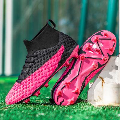 2024 Men's Soccer Shoes Large Size Ultralight Football Boots Boys Sneakers Non-Slip AG/TF Soccer Cleats Ankle Boots Unisex