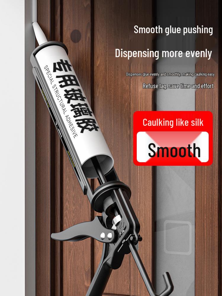 Jazz King Labor-Saving Adjustable Silicone Sealant Gun with Auto Glue Cut-Off