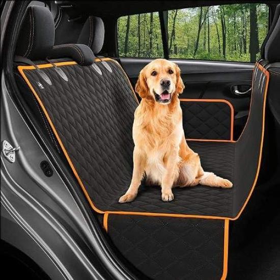 

Star Clair Pet Car Black Trunk Car Seat Compatible with All Back Seat for Dogs and 147cm x bllackorang Seat, Orange, Multifunctional, Non-Slip,