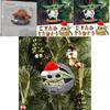 Affascinante Ornamenti di Natale Acrilico Baby Yoda Babbo Natale Per Decorazione Festiva dell'Auto