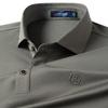 MONTAGUT Men's Long-Staple Cotton 3D Logo Polo Shirt