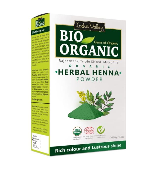 Natural Henna for Hair (100 G), Herbal Henna Powder, Indus Valley