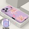 Vintage Flower Case For iPhone 17 Pro Max iPhone 16 15 14 13 Pro Max Magnetic For Magsafe Soft Silicone Phone Back Cover