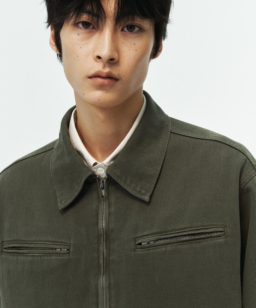 Blankroom Garments Dyed Jacket_Olive