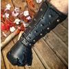 Guantes Brazalete Guerrero Vikingo Caballero Steampunk Medieval Gótico Remache Cordones Protector de Brazo Armadura Unisex Ropa de Cosplay Accesorios